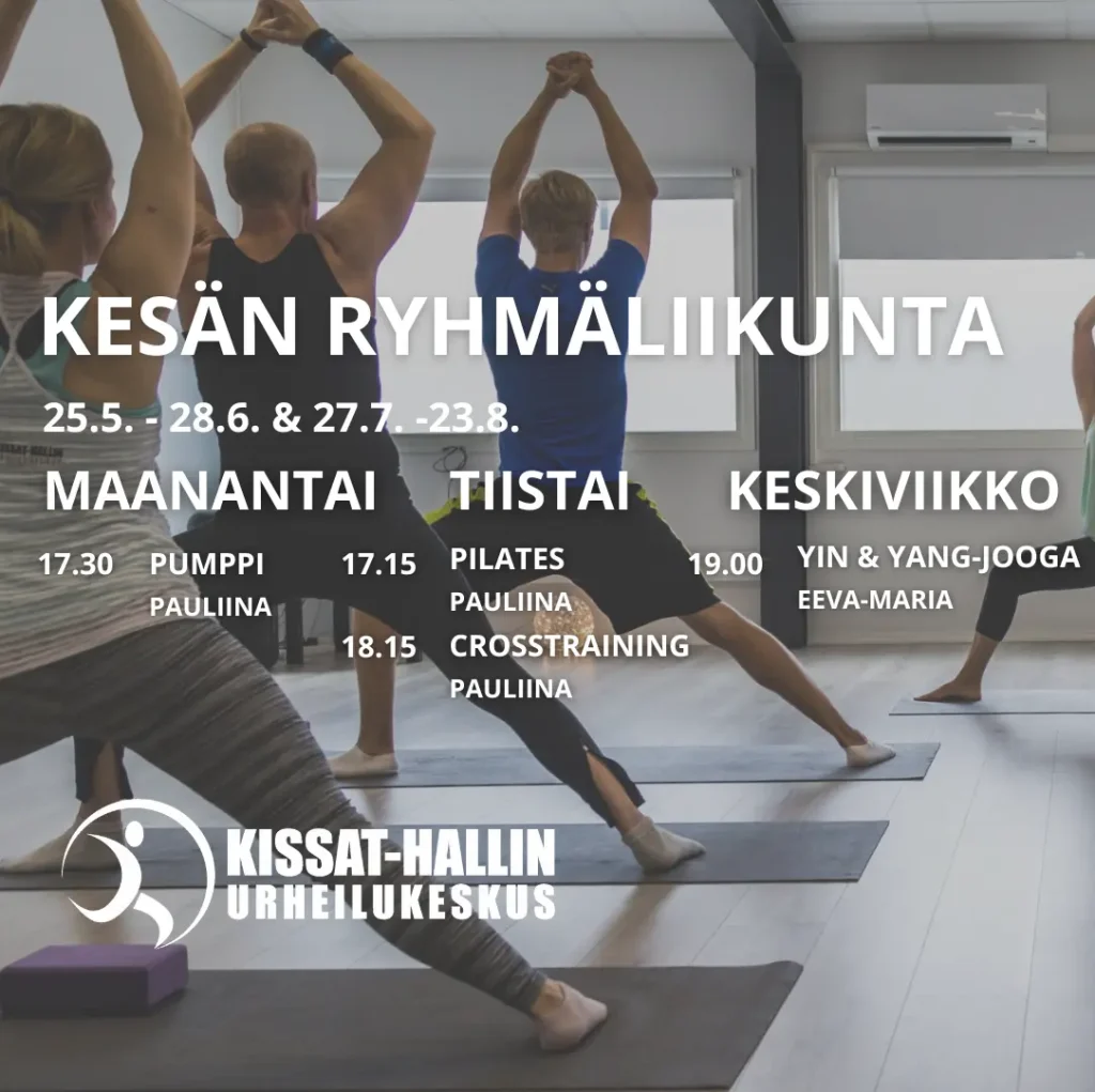 Kissat-Hallin kesäryhmäliikuntakalenteri osa 1 mobiili