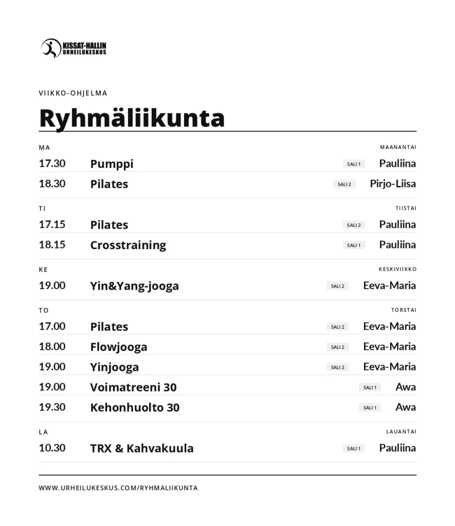 Kissat-Hallin_ryhmaliikunta_syksyksy2026_jooga_pilates_pumppi_ryhmaliikunta_tampere_pirkkala